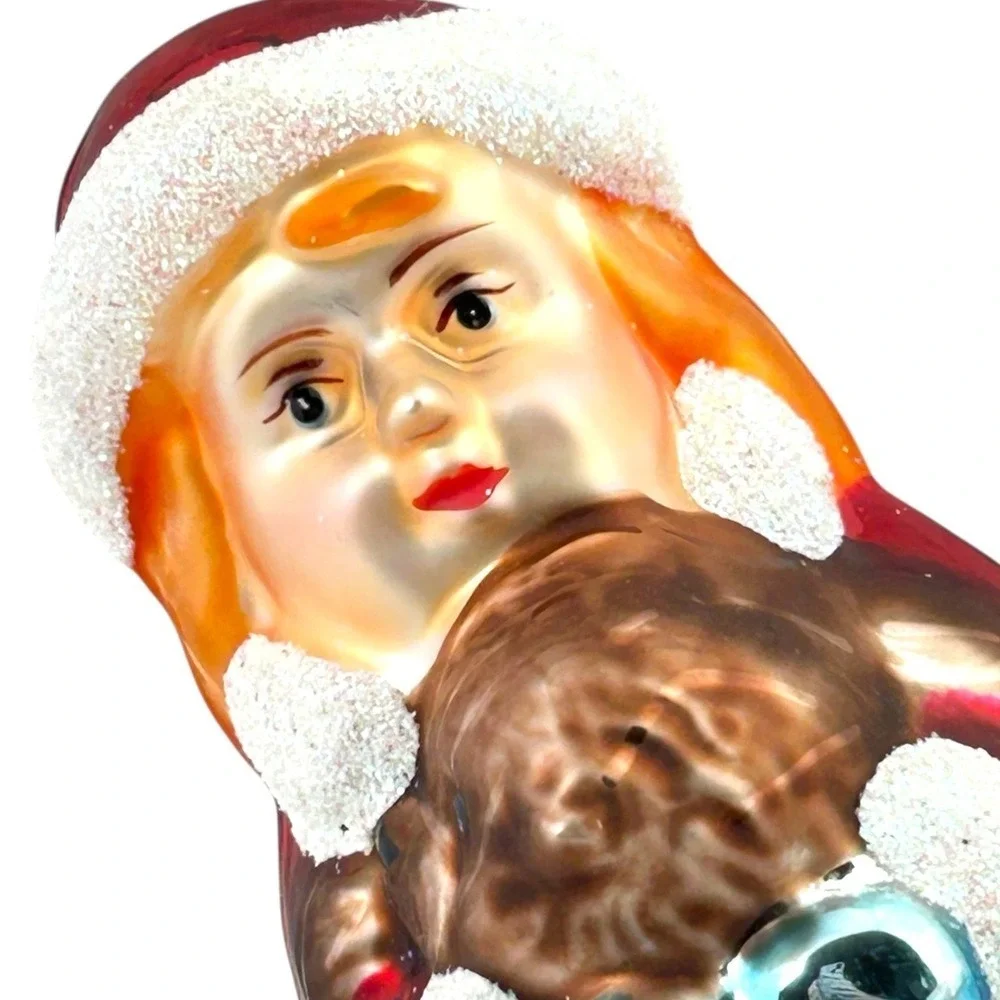 Thomas Pacconi Classics Girl Christmas Ornament Teddy Bear‎ Gifts Tabletop 2004
